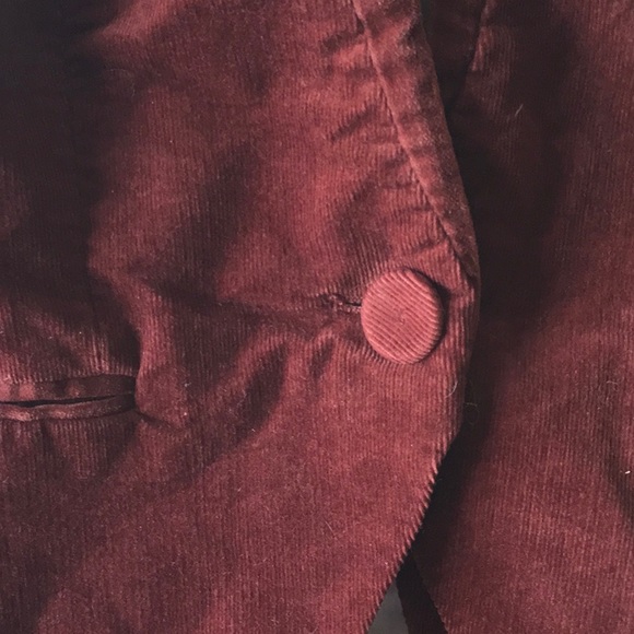 H&M Rust Corduroy Fitted Stretch Blazer - Picture 3 of 6